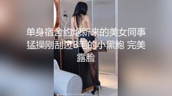 单身宿舍约炮新来的美女同事猛操刚刮过B毛的小黑鲍 完美露脸