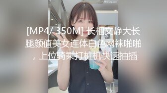 [MP4/ 350M] 长相文静大长腿颜值美女连体白色网袜啪啪，上位骑乘打桩机快速抽插