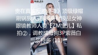 贵在真实反差淫妻》顶级绿帽刷锅狠人完美S身材极品女神眼镜教师人妻【ZM宝儿】私拍②，调教成母狗3P紫薇白浆特多 (11)