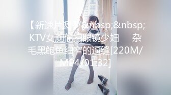 【新速片遞】&nbsp;&nbsp;KTV女厕偷拍眼镜少妇❤️杂毛黑鲍鱼细窄的逼缝[220M/MP4/01:32]