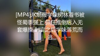 [MP4]JK制服学妹树林看书被怪蜀黍强上 抓住推倒后入无套爆操 射完之后学妹落荒而逃