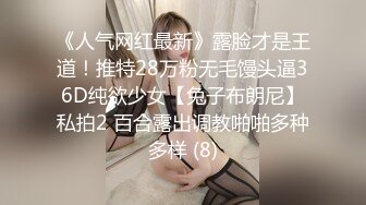 《人气网红最新》露脸才是王道！推特28万粉无毛馒头逼36D纯欲少女【兔子布朗尼】私拍2 百合露出调教啪啪多种多样 (8)