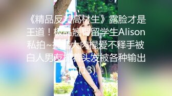 《精品反差高材生》露脸才是王道！极品翘臀留学生Alison私拍~握着大肉棍爱不释手被白人男友抓着头发被各种输出 (13)