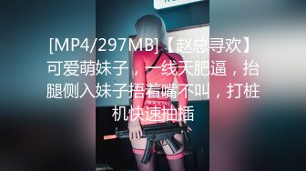 [MP4/297MB]【赵总寻欢】可爱萌妹子，一线天肥逼，抬腿侧入妹子捂着嘴不叫，打桩机快速抽插