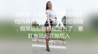 [MP4/ 1.11G] 镂空情趣装开档内裤极品美女道具自慰啪啪，假屌自慰整根插进去了，塞肛塞翘起屁股后入