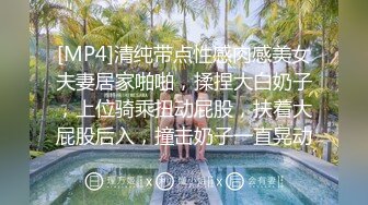 [MP4]清纯带点性感肉感美女夫妻居家啪啪，揉捏大白奶子，上位骑乘扭动屁股，扶着大屁股后入，撞击奶子一直晃动