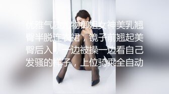 优雅气质尤物御姐女神美乳翘臀半脱连衣裙，镜子前翘起美臀后入，一边被操一边看自己发骚的样子，上位骑乘全自动